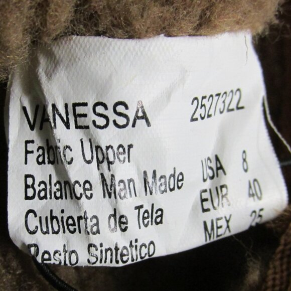 FADED GLORY WOMENS SZ 7 / 8 CHESTNUT (TAN) FAUX SUEDE BOOTS SLIPPERS VANESSA NWT - Picture 6 of 6